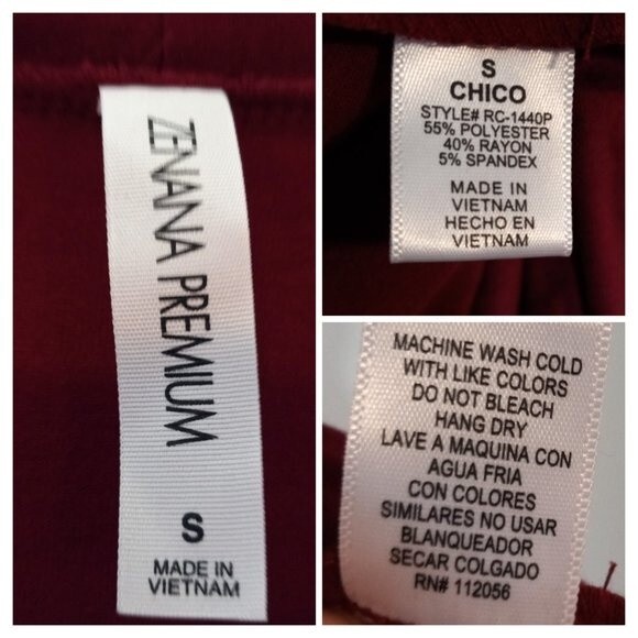 Zenana Sunday Morning Open Front Cardigan-Small-Slouchy-Slinky-Pockets-Red NWOT - Picture 6 of 6